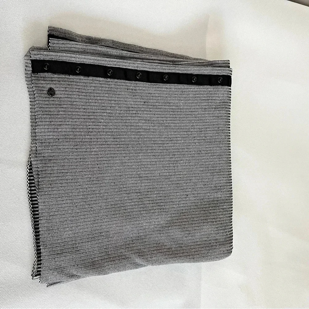 Lululemon Vinyasa Scarf Rulu Mini Check Pique White Heathered Black Reversible